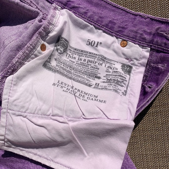 Purple High Rise Levi’s Fresh w Mushroom Tab - Picture 12 of 16